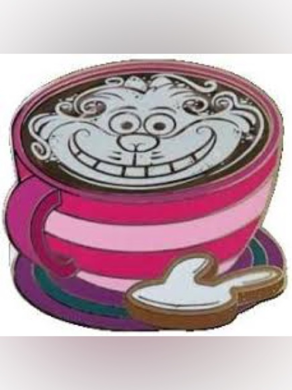 Disney pin trading 2018 latte series Cheshire Cat pin NWT FIRST edition